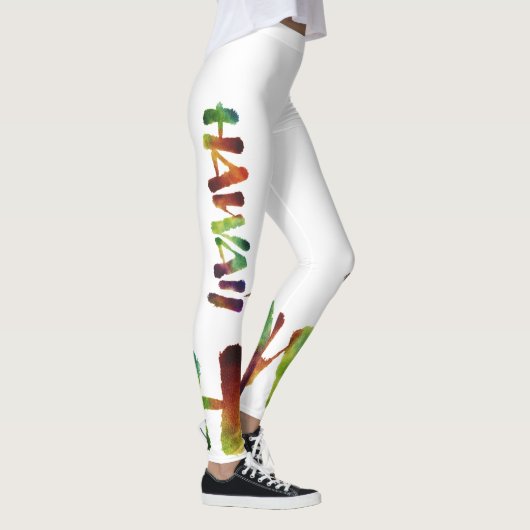 Hawai'i Lettering Calligraphy - Aloha Hawaii Leggings (Rechts)