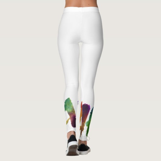 Hawai'i Lettering Calligraphy - Aloha Hawaii Leggings (Achterkant)