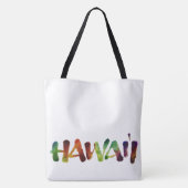 Hawai'i Lettering - Colorful Hawaii Beach Fun Tote Bag (Achterkant)
