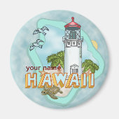 Hawaii Lighthouse magneet (Voorkant)