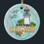 Hawaii Lighthouse ornament<br><div class="desc">Het Hawaii Lighthouse ornament van ArtMuvz. Overeenkomende waterverf vuurtoren t shirt, kleding, nautische kleding, vuurtoren verzamelaar kleding. Vuurtorengeschenken zijn een geweldige manier om iemand te shows die je belangrijk vindt, vooral als ze van de oceaan, de kust of vuurtorens zelf houden. Vuurtorens zijn iconische symbolen van hoop, leiding en veiligheid,...</div>