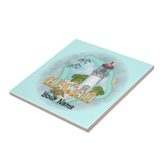 Hawaii Lighthouse tegel Tegeltje (Zijkant)