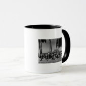 Hawaii - Lijn van Hula Girls Dancing Mok (Voorkant rechts)