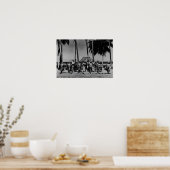 Hawaii - Lijn van Hula Girls Dancing Poster (Keuken)