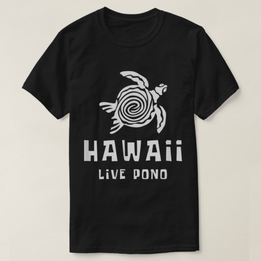 Hawaii Live Pono Zee Turtle Beach T-shirt (Design voorkant)