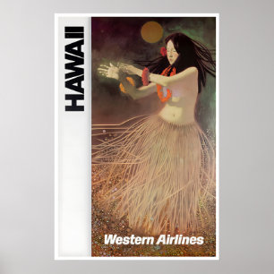 Hawaii Luau Print Hawaiiaanse Kunst Westerse Reize