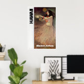 Hawaii Luau Print Hawaiiaanse Kunst Westerse Reize (Thuiskantoor)