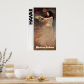 Hawaii Luau Print Hawaiiaanse Kunst Westerse Reize (Keuken)