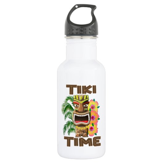 Hawaii Luau Tiki Time Waterfles (Voorkant)