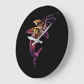 Hawaii Mano Tribal Shark Lover Grote Klok (Hoek)