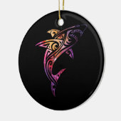 Hawaii Mano Tribal Shark Lover Keramisch Ornament (Links)