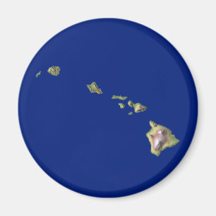 Hawaii Map Magnet