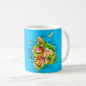 Hawaii Map Mug Koffiemok (Voorkant rechts)