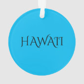 Hawaii Map  Ornament (achterkant)