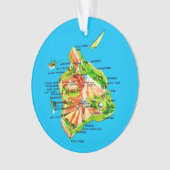 Hawaii Map  Ornament (voorkant)