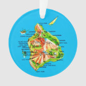 Hawaii Map  Ornament (voorkant)