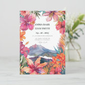 Hawaii Maui bruiloft uitnodiging (Staand voorkant)