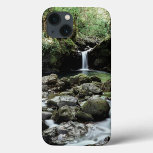 Hawaii, Maui, Een waterval stroomt in Blauwe Poel Case-Mate iPhone Case