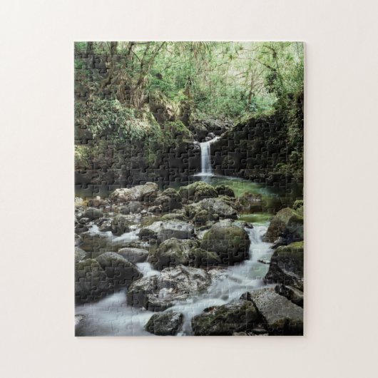 Hawaii, Maui, een waterval stroomt naar de blauwe Legpuzzel (Verticaal)