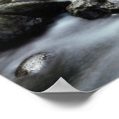 Hawaii, Maui, een waterval stroomt naar de blauwe  Poster (Hoek)