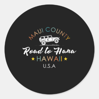 Hawaii Maui Road naar Hana Hawaiian Ronde Sticker