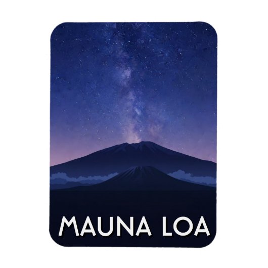 Hawaii Mauna Loa Reizen Magneet (Verticaal)