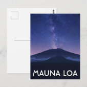 Hawaii Mauna Loa Travel Briefkaart (Voorkant / Achterkant)
