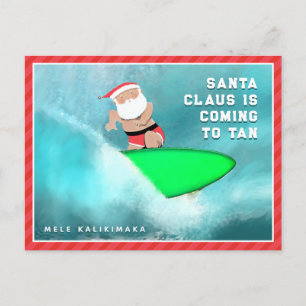 Hawaii Mele Kalikimaka Kerstkaart Feestdagenkaart