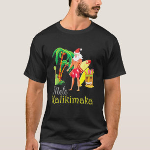 Hawaii Mele Kalikimaka Santa Surfing Kerstmis Ugl T-shirt