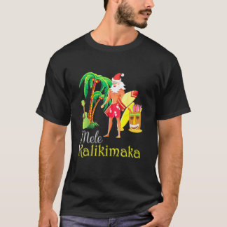 Hawaii Mele Kalikimaka Santa Surfing Kerstmis Ugl T-shirt