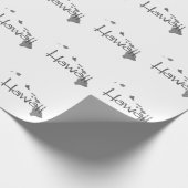 Hawaii met achtergrondpapier op basis van alkboard cadeaupapier (Hoek)