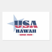 Hawaii Mijn thuisstaat Sticker (Voorkant)