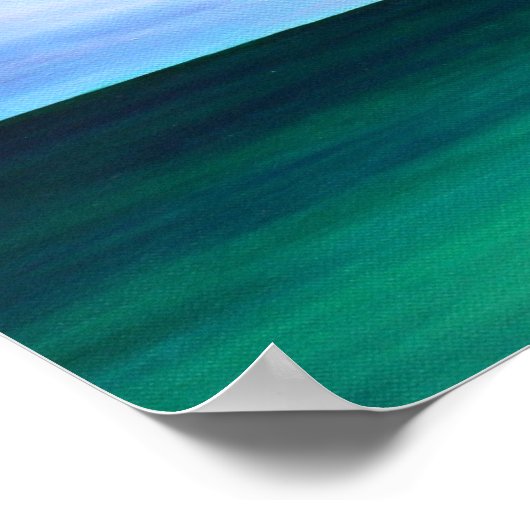 Hawaii Mokulua Islands Ocean Art Poster Print (Hoek)