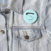Hawaii Motto - Kom leid halen Ronde Button 5,7 Cm (In situ)