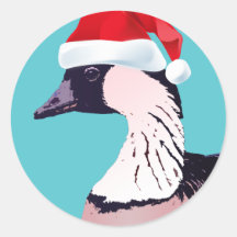 Hawaii Nene Blue Kerstmis Goose Santa Kalikimaka