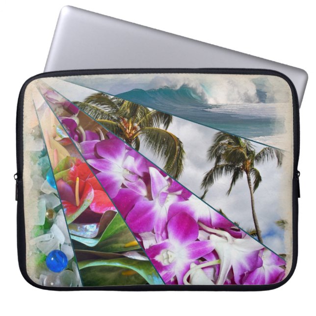 Hawai'i No Ka Oi Laptop Hoesje Sleeve (Voorkant)
