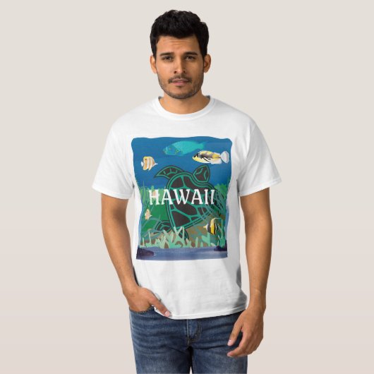 Hawaii Oahu Island T-shirt (Voorkant volledig)