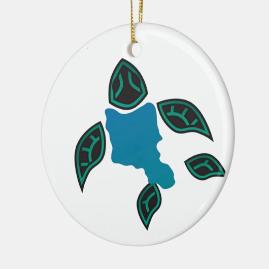 Hawaii Oahu Island Turtle Keramisch Ornament (Links)