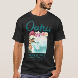 Hawaii Oahu North Shore  Hawaiian Surf T-shirt