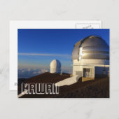 Hawaii Observatory Mauna Kea reisfoto Briefkaart (Voorkant / Achterkant)
