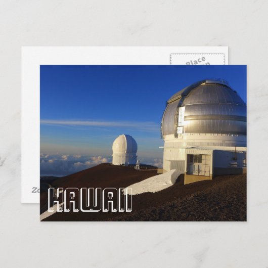 Hawaii Observatory Mauna Kea reisfoto Briefkaart (Voorkant / Achterkant)