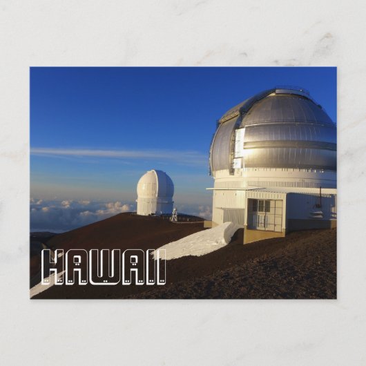 Hawaii Observatory Mauna Kea reisfoto Briefkaart (Voorkant)
