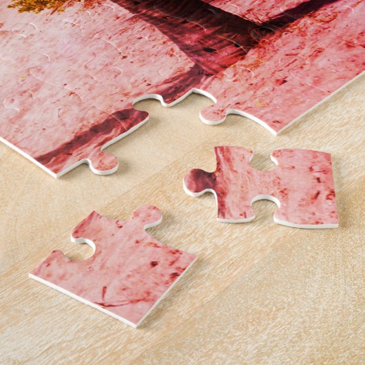 Hawaii Ocean Palm Tree foto op strandtijd Legpuzzel (Zijkant)