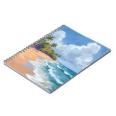 Hawaii Ocean Shore Watercolor Painting Notitieboek (Linkerzijde)