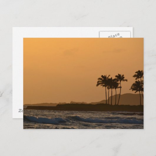 Hawaii Ocean Sunset Briefkaart (Voorkant / Achterkant)