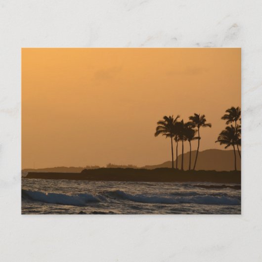 Hawaii Ocean Sunset Briefkaart (Voorkant)