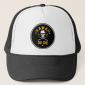 Hawaii of Die Skull Trucker Hat - Round Trucker Pet (Voorkant)