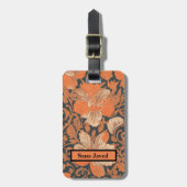 Hawaii ohio patroon v2 forale aangepaste naam bagagelabel (Voorkant verticaal)