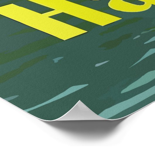 Hawaii Outrigger Canoe Vintage Travel Poster (Hoek)