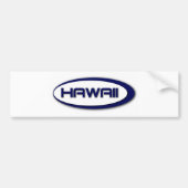 Hawaii Oval Bumpersticker (Voorkant)
